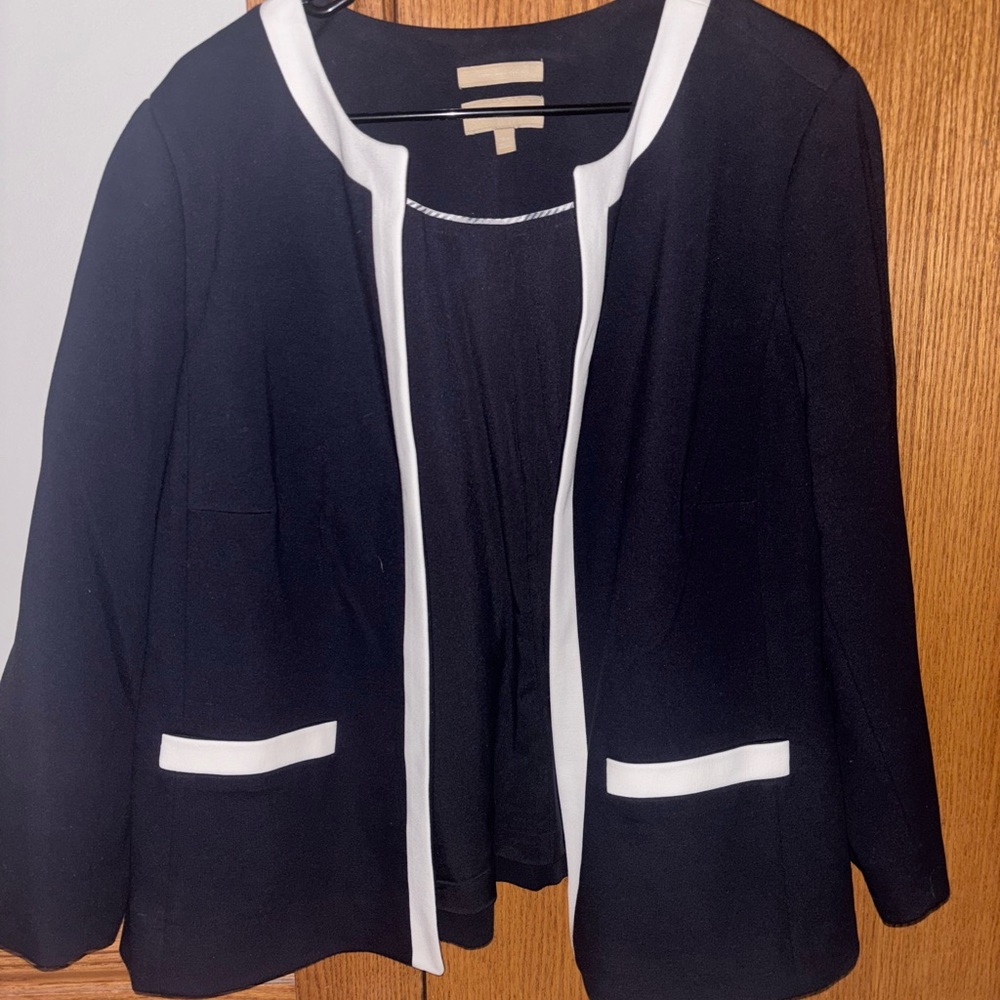 Elegant Black and White Women's Jacket